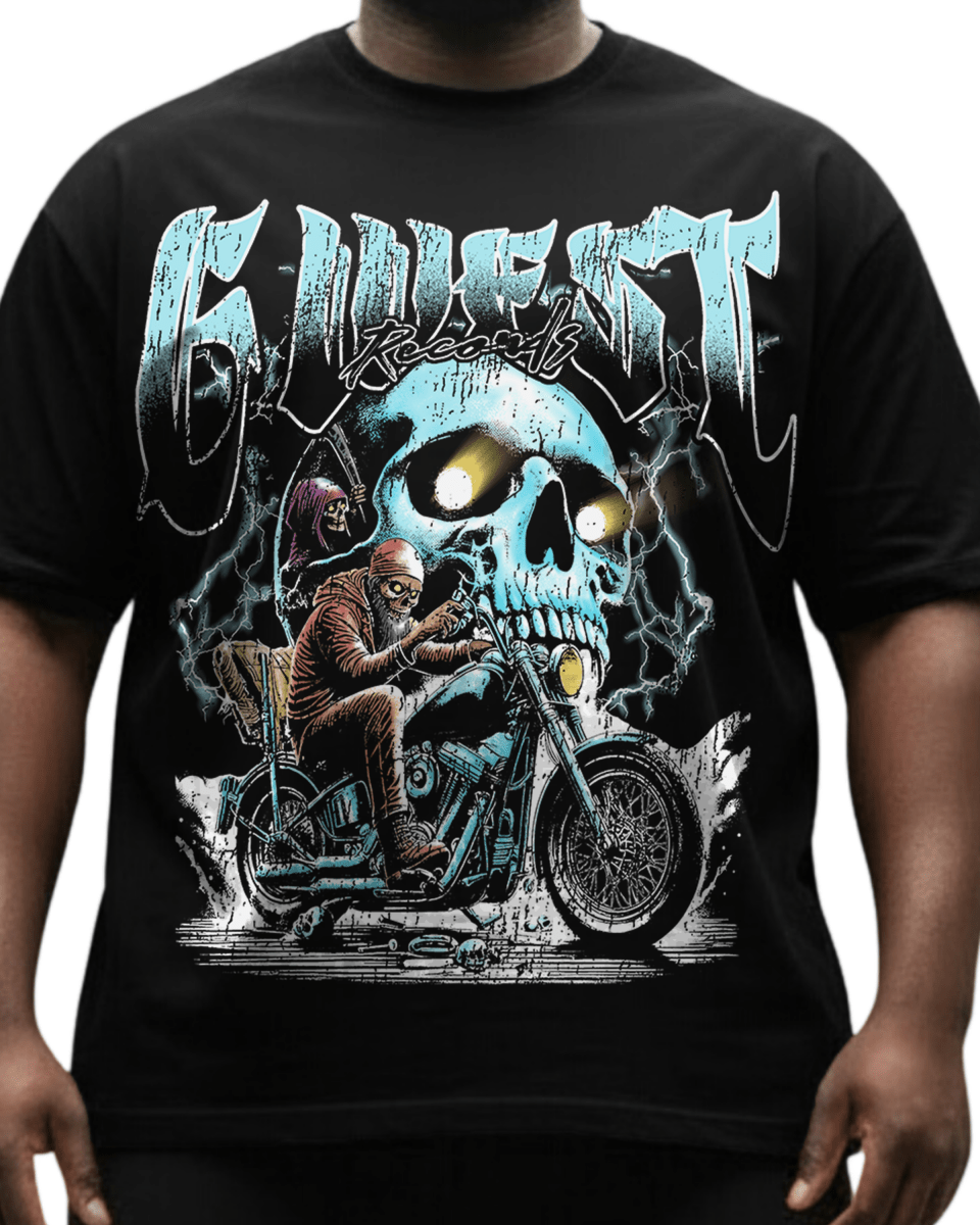 G West Rhinestone Soul Rider Big And Tall Oversized T-Shirt - G West