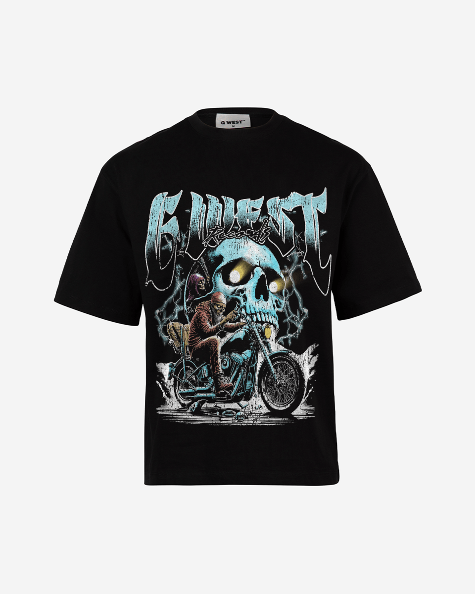 G West Rhinestone Soul Rider Men's Oversized T-Shirt - G West