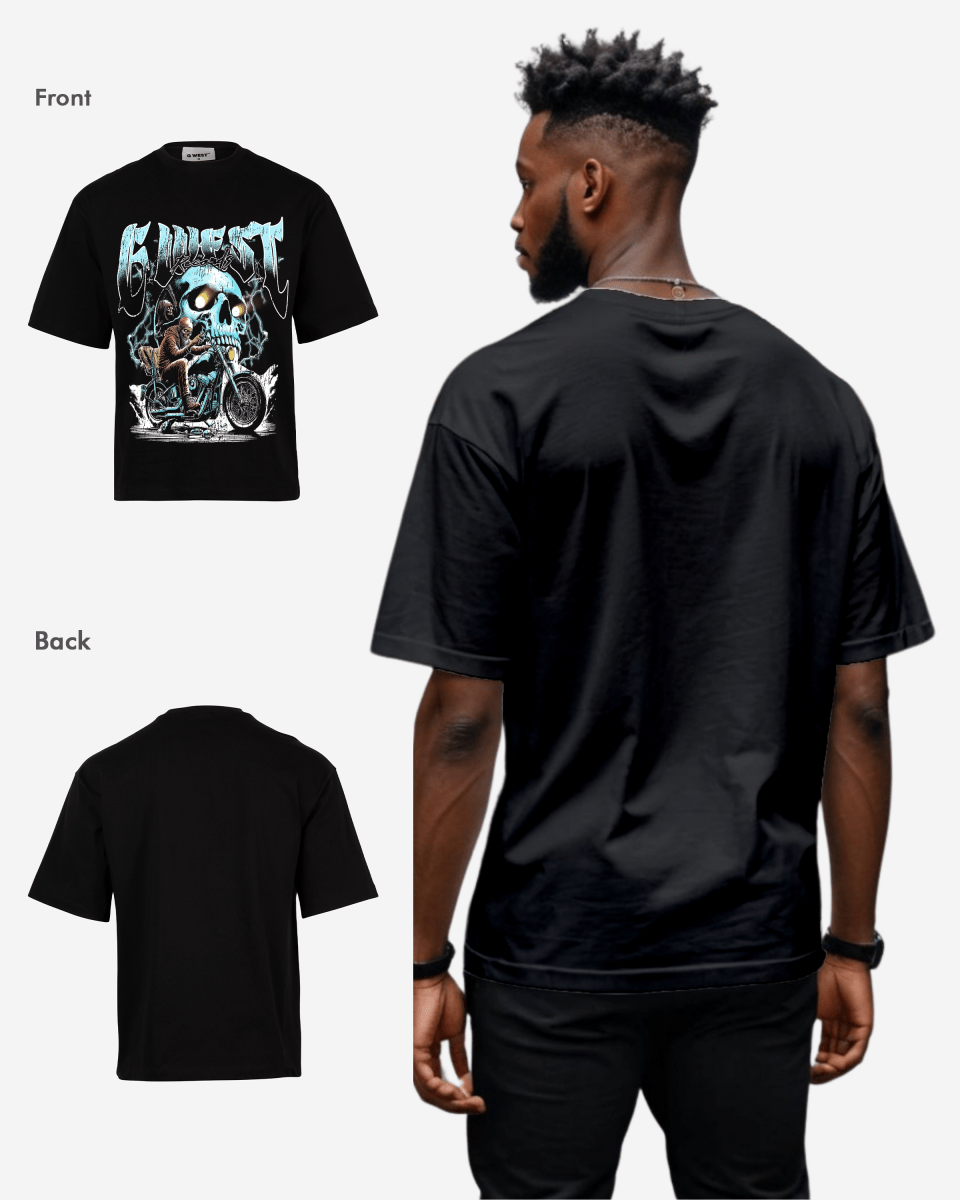 G West Rhinestone Soul Rider Oversized Tee - G West