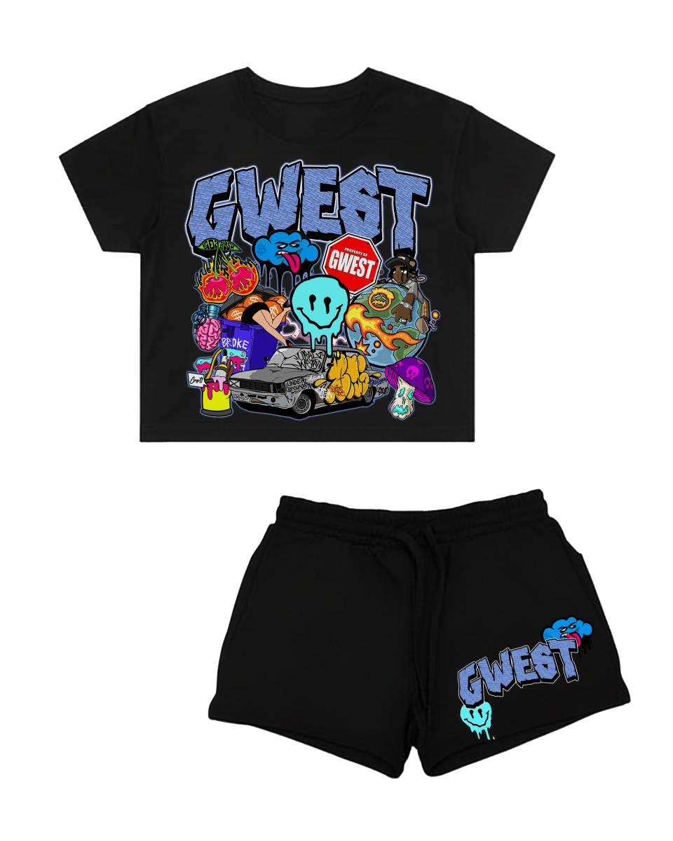 G West Rhinestone Street Riot Women's Set - G West