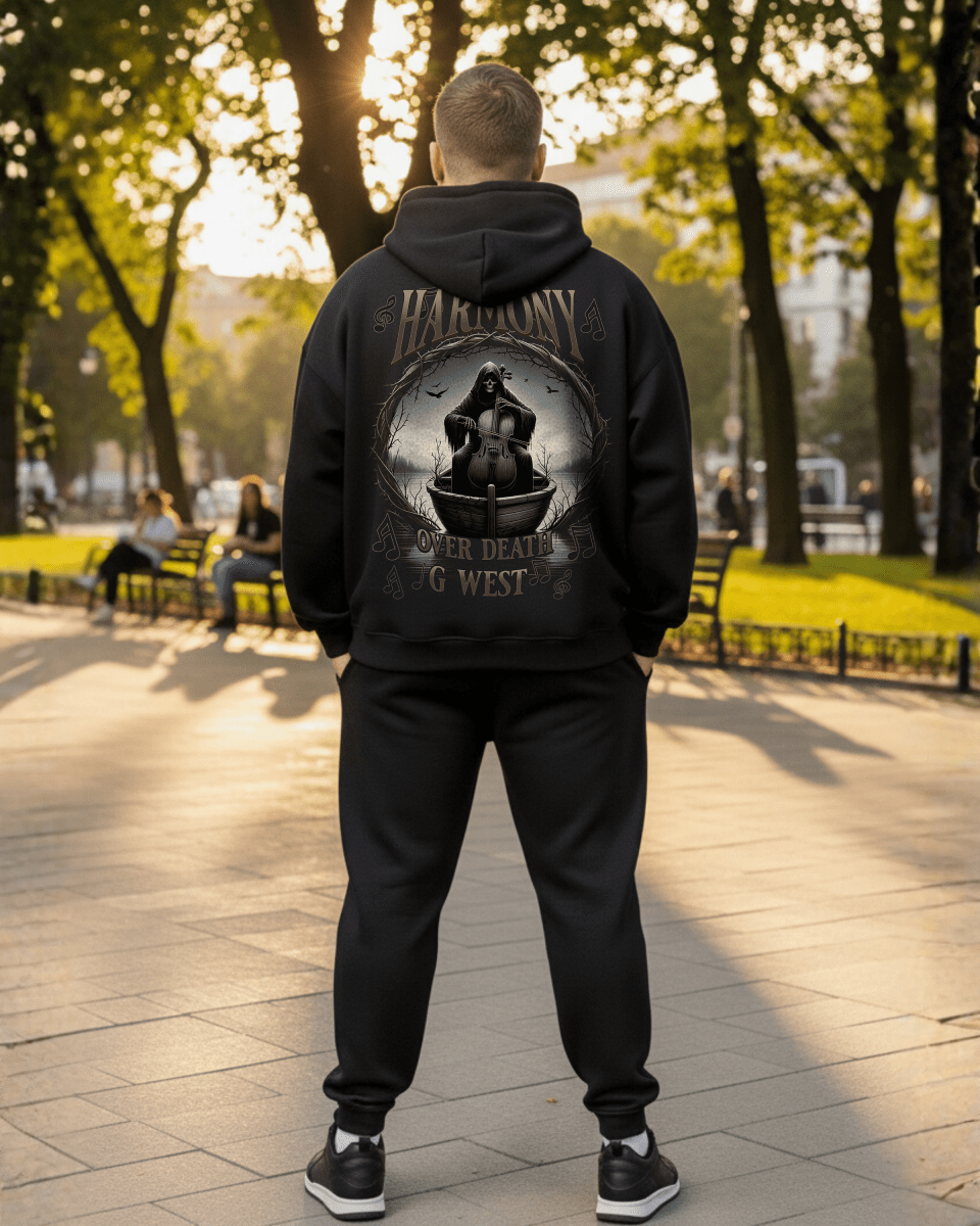 G West Rhinestone Symphony Of Shadows Big And Tall Hoodie - G West