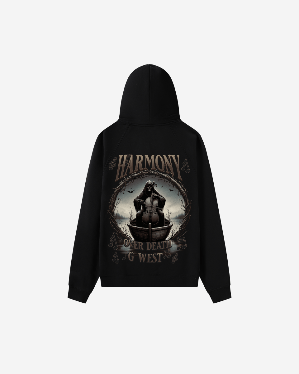 G West Rhinestone Symphony Of Shadows Big And Tall Hoodie - G West