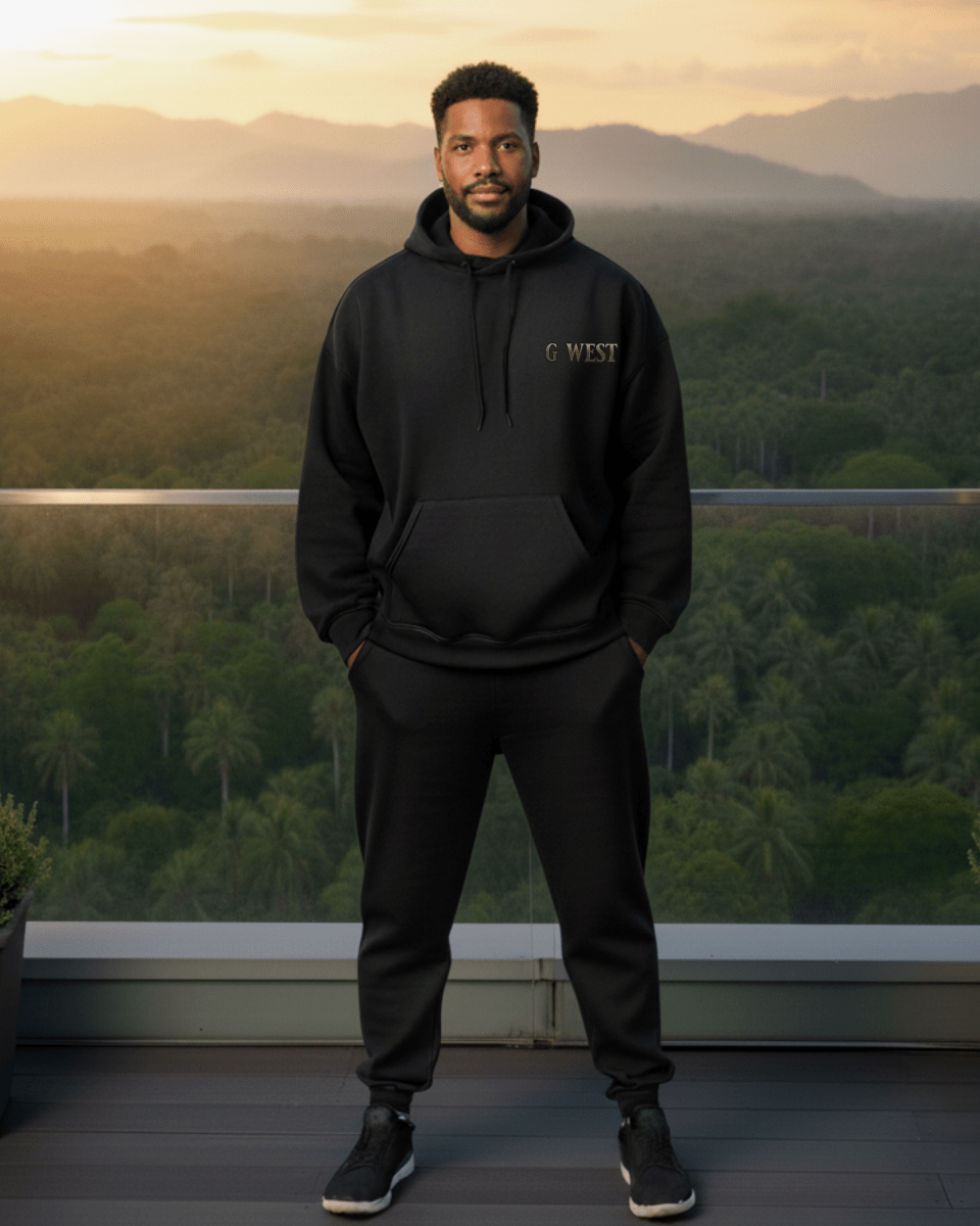 G West Rhinestone Symphony Of Shadows Men's Hoodie - G West