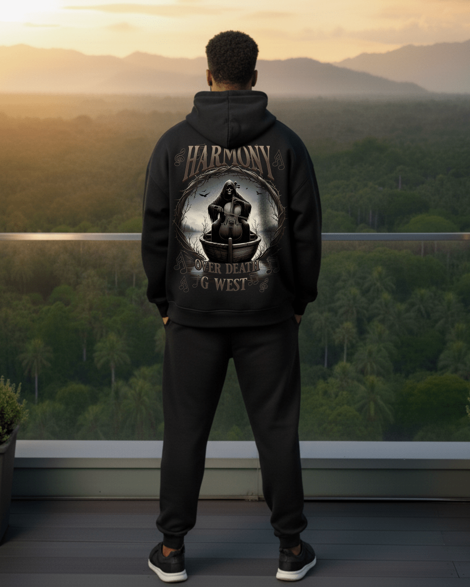 G West Rhinestone Symphony Of Shadows Men's Hoodie - G West