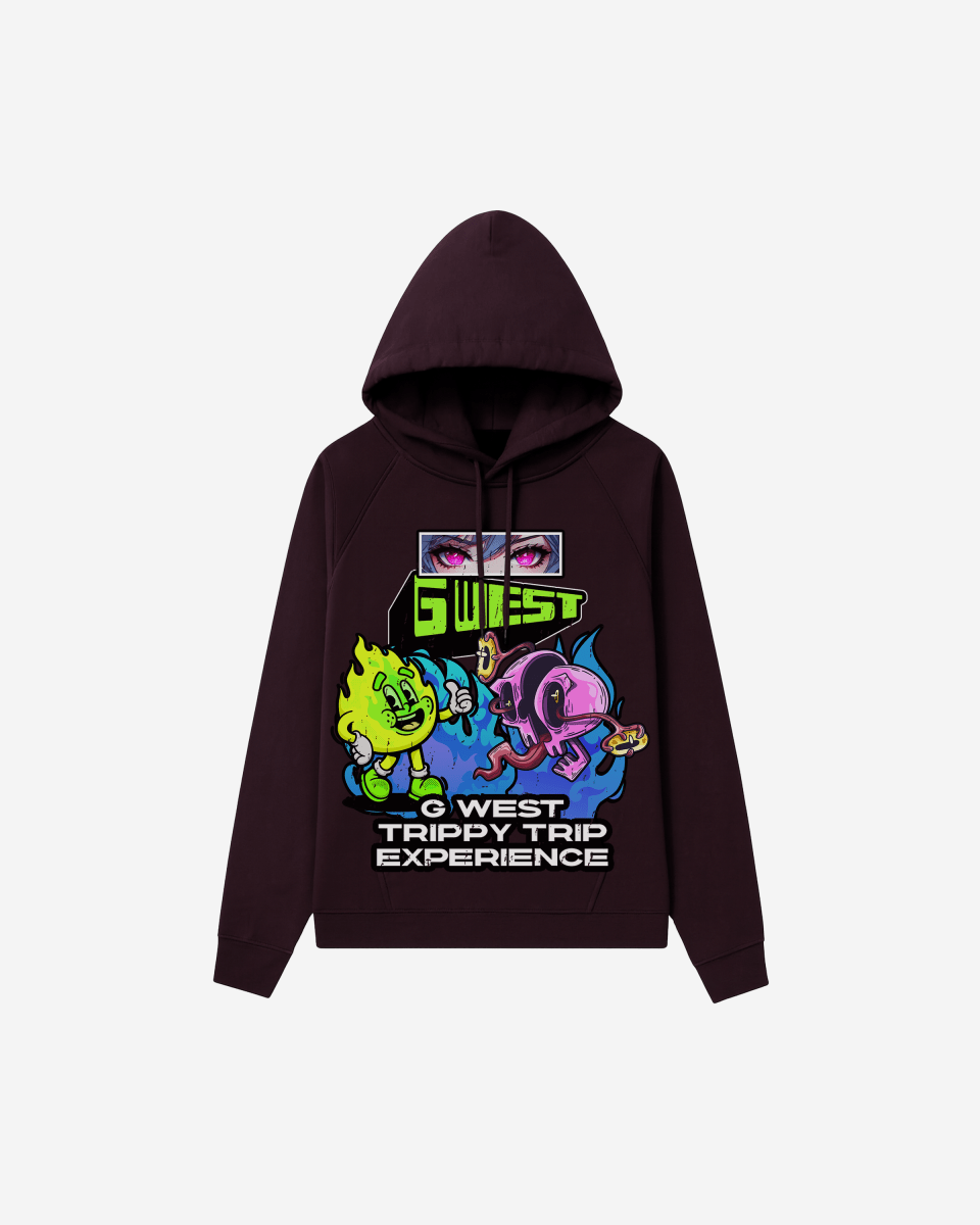 G West Rhinestone Trippy Trip Men's Hoodie - G West