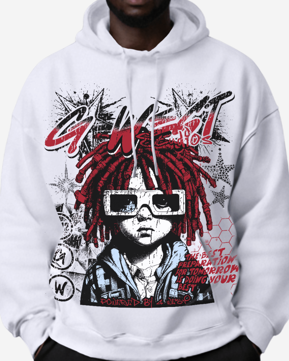 G West Rhinestone Urban Genesis Men's Hoodie - G West