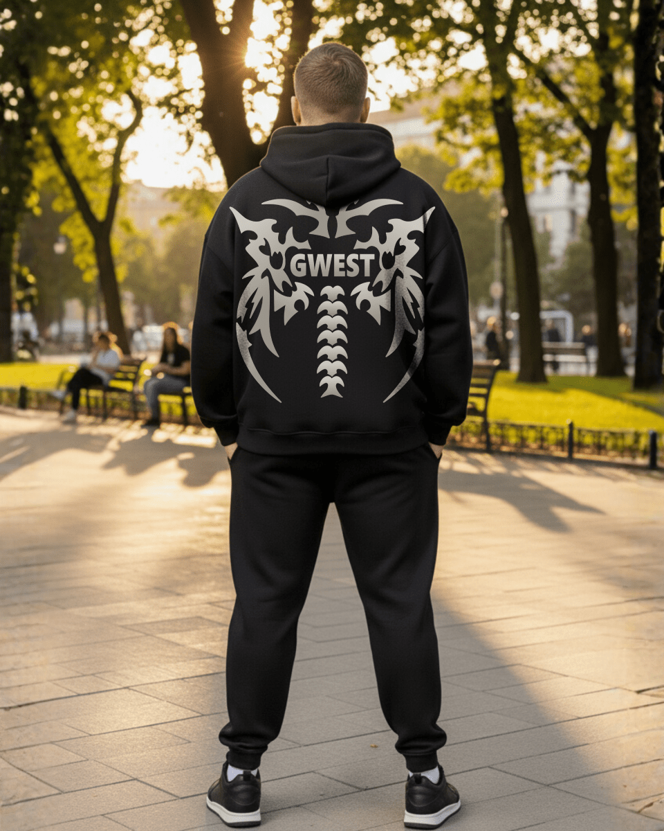 G West Rhinestone Venom Crest Big And Tall Hoodie - G West
