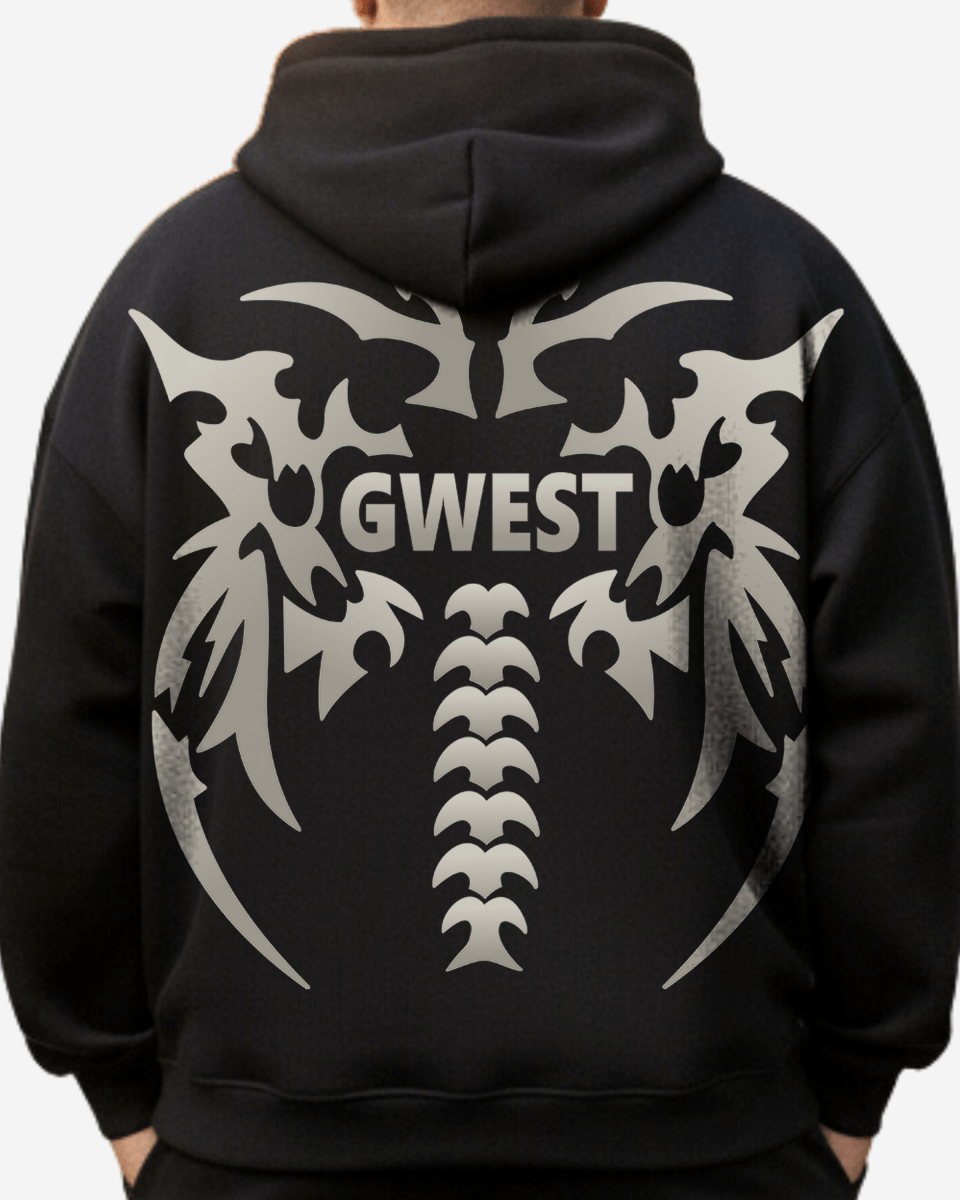 G West Rhinestone Venom Crest Big And Tall Hoodie - G West