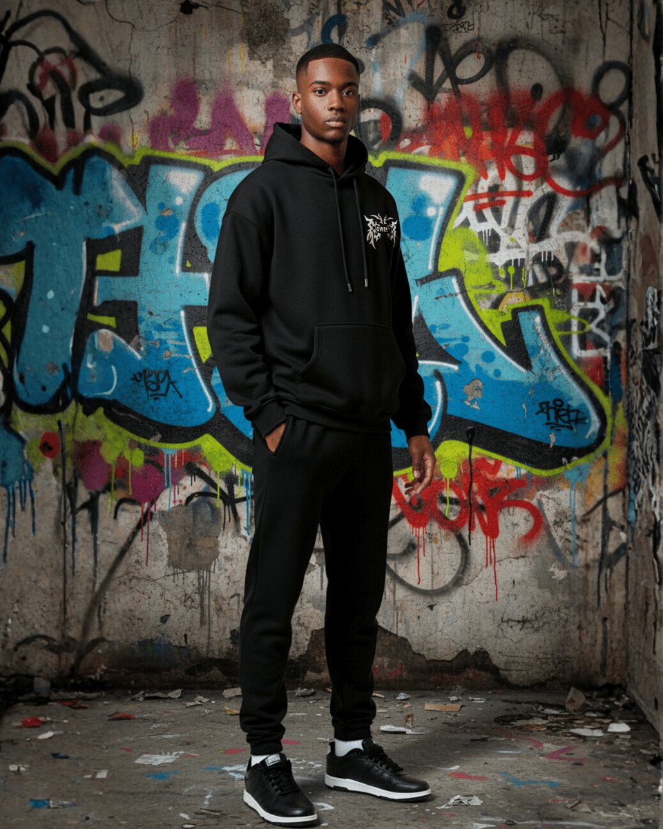 G West Rhinestone Venom Crest Men's Hoodie - G West