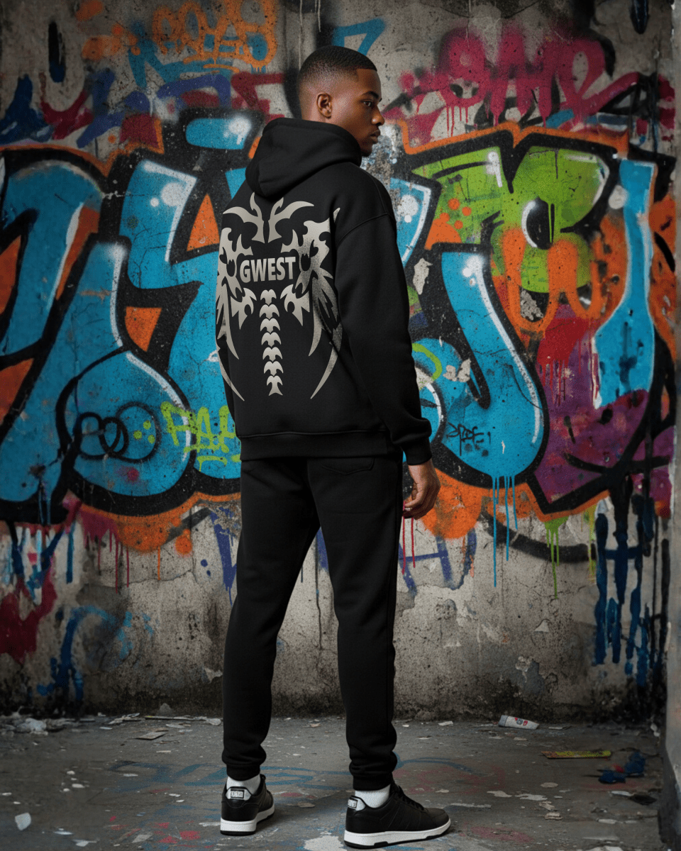 G West Rhinestone Venom Crest Men's Hoodie - G West