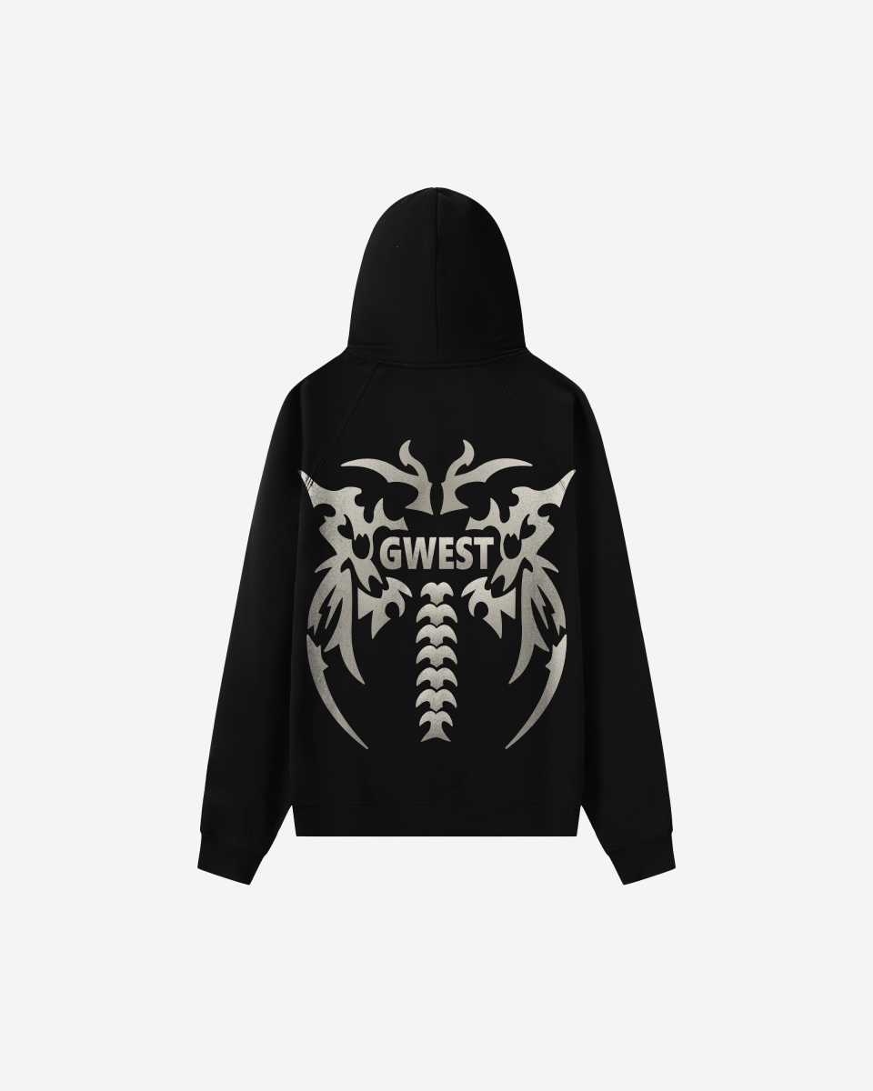 G West Rhinestone Venom Crest Men's Hoodie - G West