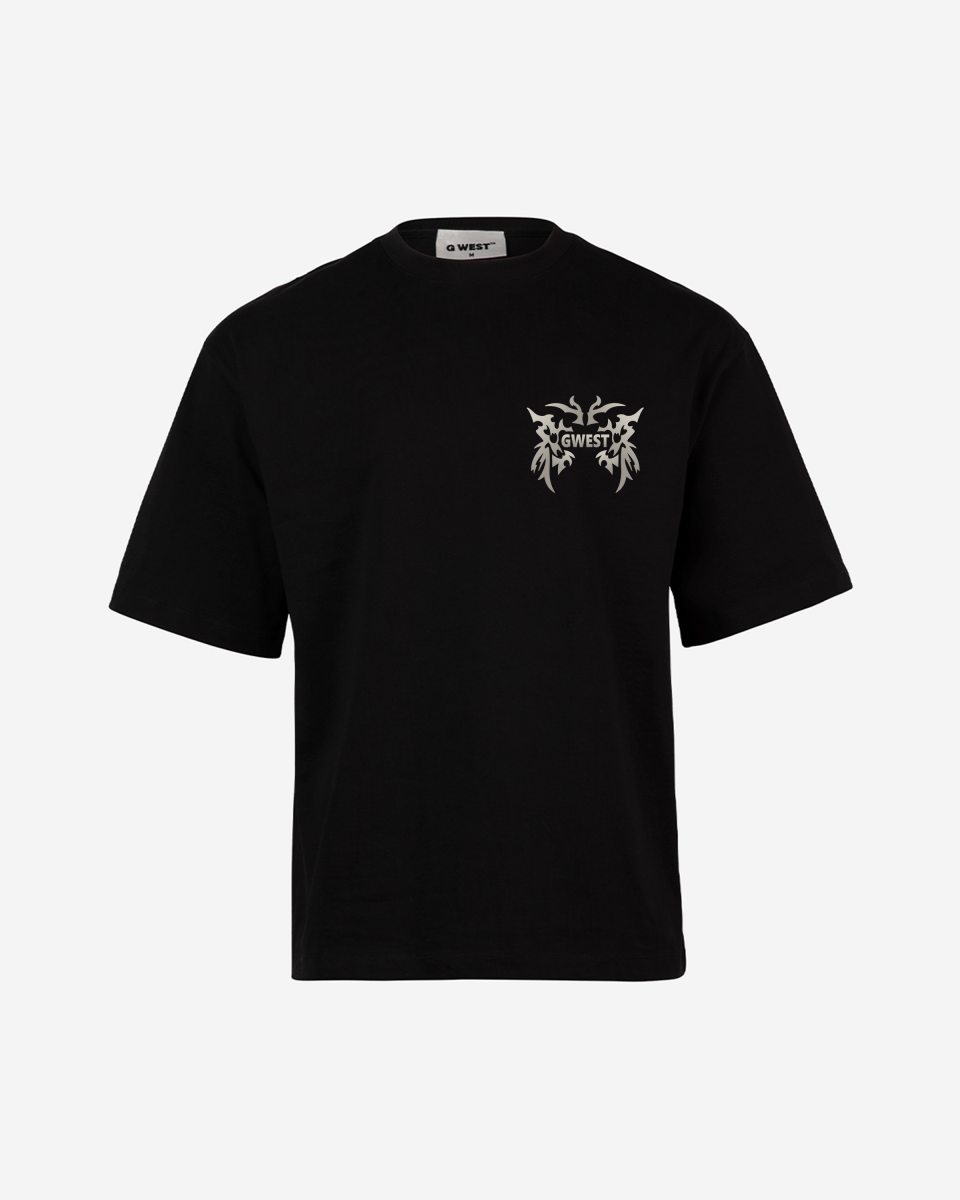 G West Rhinestone Venom Crest Men's Oversized T-Shirt - G West