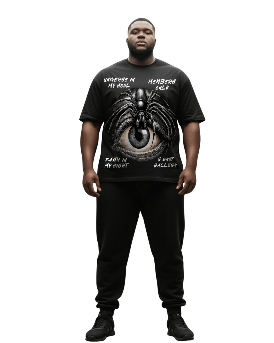 G West Rhinestone Vision Weaver Men's Big And Tall T-Shirt - G West