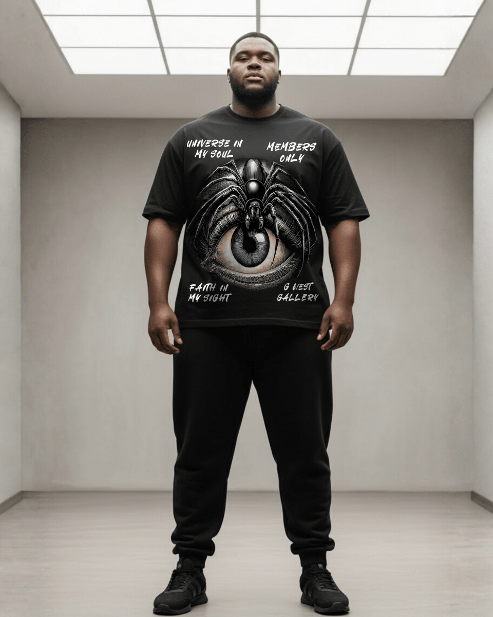G West Rhinestone Vision Weaver Men's Big And Tall T-Shirt - G West