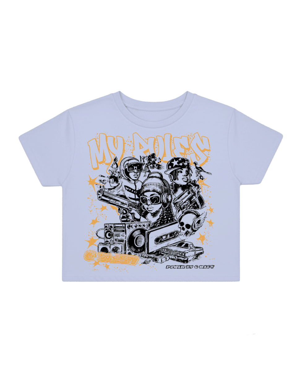 G West Rhinestone Youth Hustle Women's T-Shirt - G West