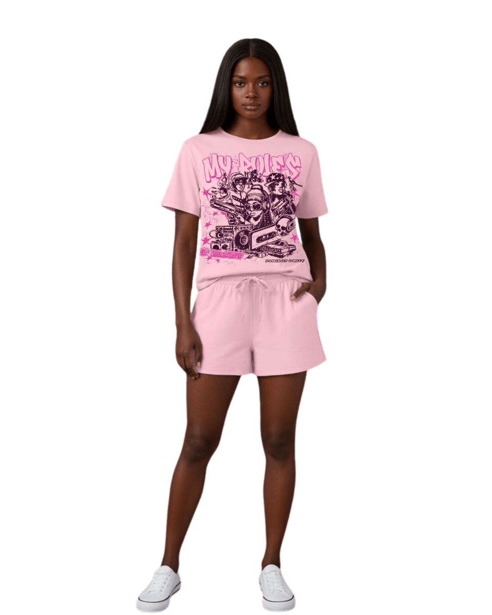 G West Rhinestone Youth Hustle Women's T-Shirt - G West