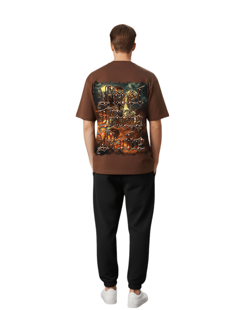 G West Rider Of Flames Oversized Men's T-Shirt - G West