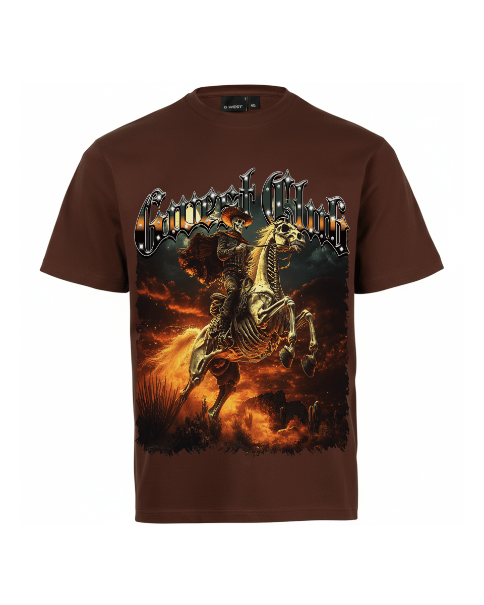 G West Rider Of Flames Oversized Men's T-Shirt - G West