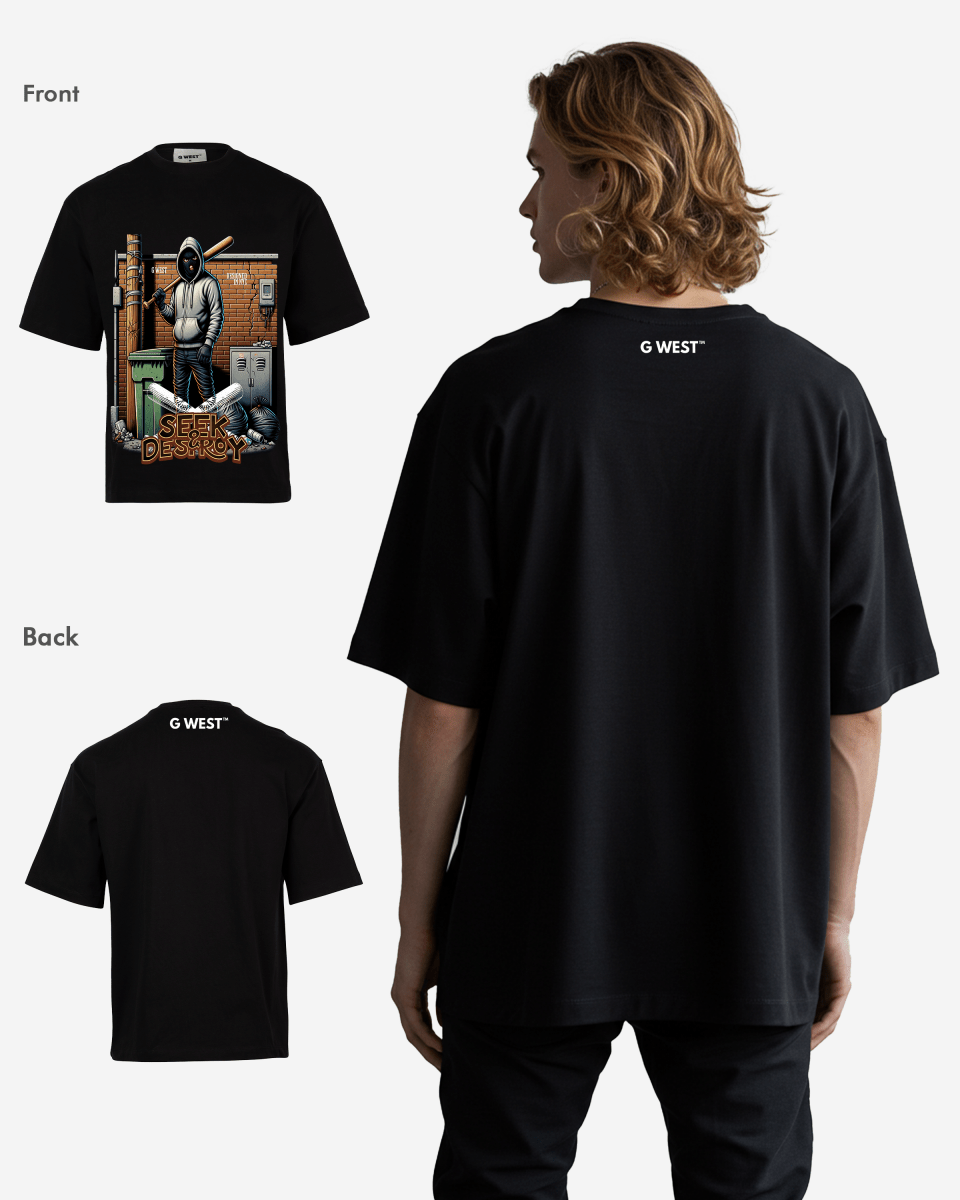 G - WEST SEEK & DESTROY OVERSIZED TEE GWROJMT129 - G West