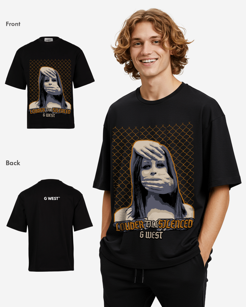 G - WEST Silent Gaze Oversized Tee - GWROJMT8 - G West