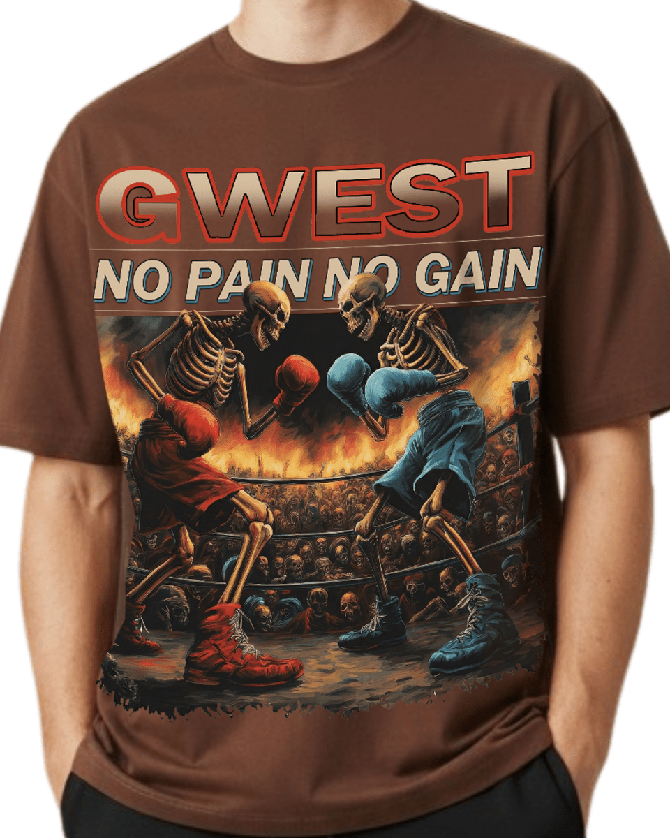 G West Skeleton Showdown Oversized Men's T-Shirt - G West