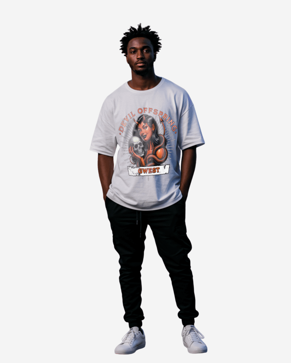 G West Skull & Swag Oversized Men's T-Shirt - G West