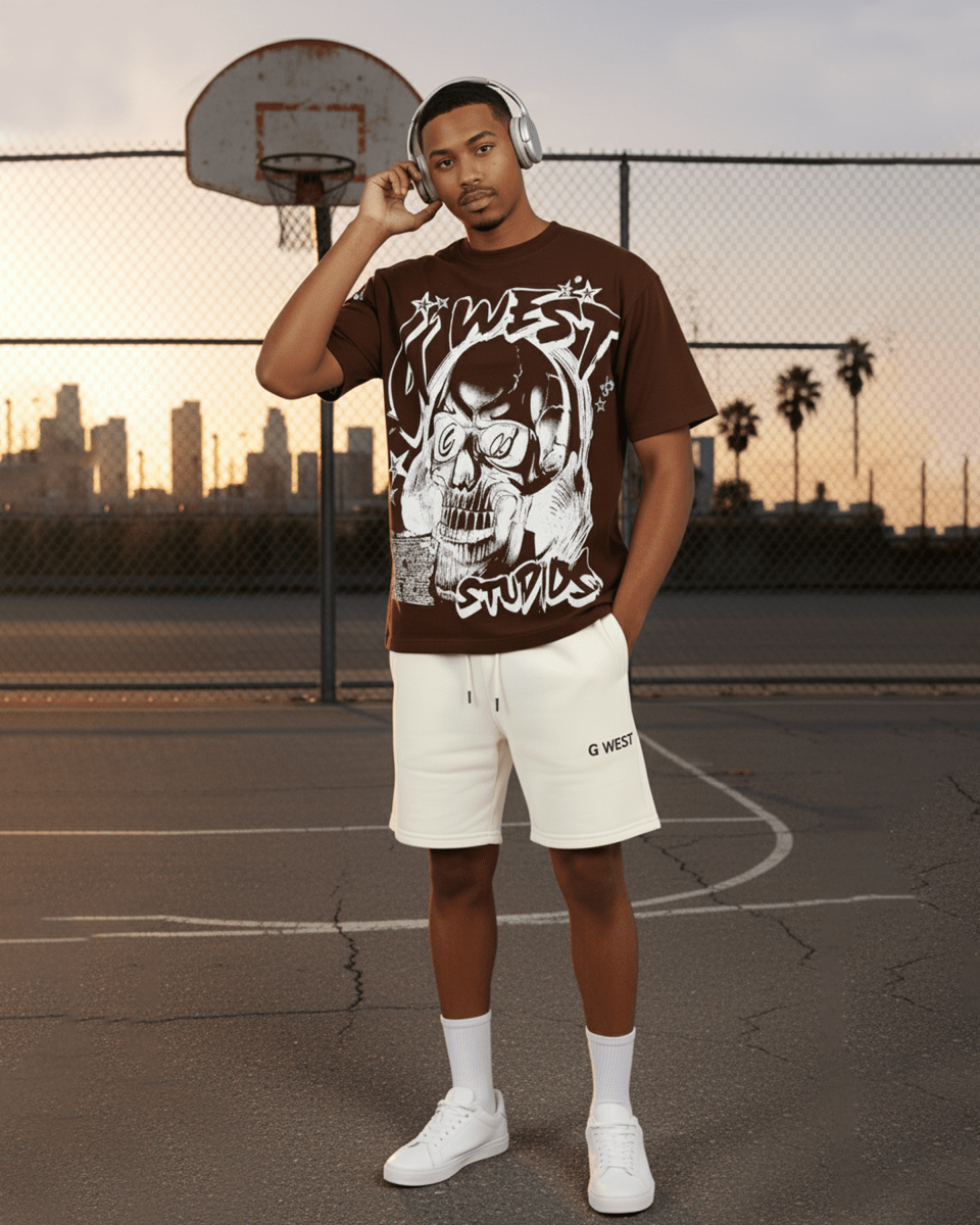 G WEST SKULLY BEATS TEE - G West