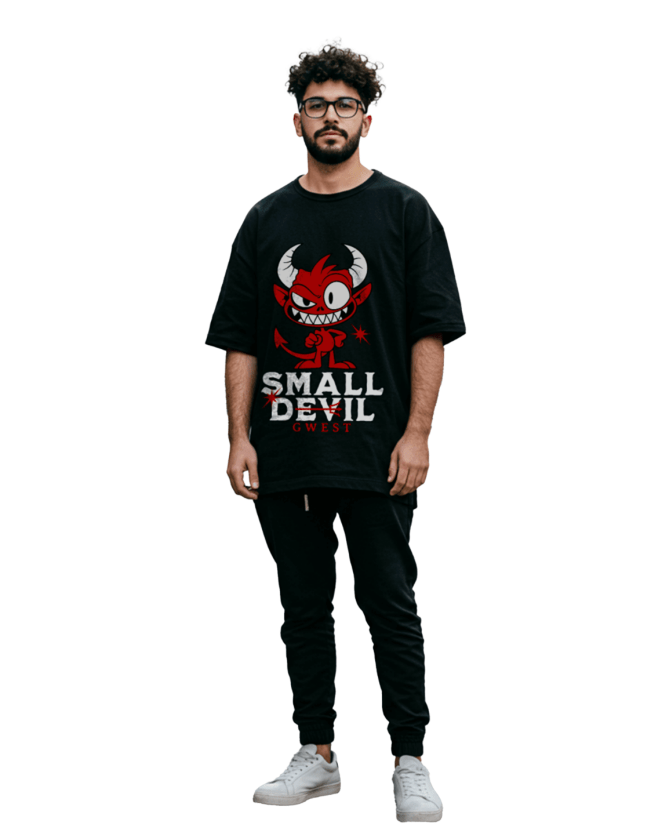 G West Small Devil Oversized Men's T-Shirt - G West