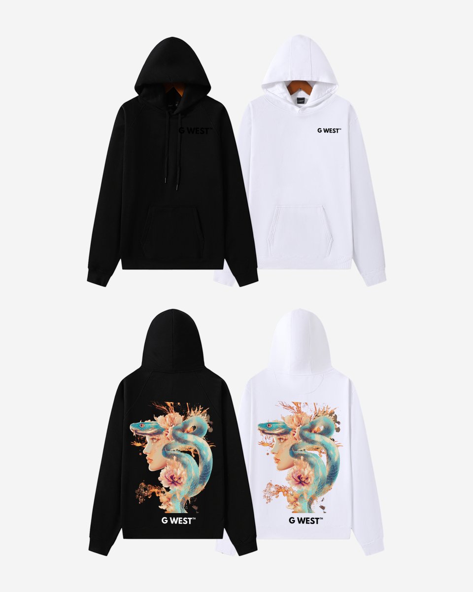 G West Snake Lady Oversize Hoodie - G West