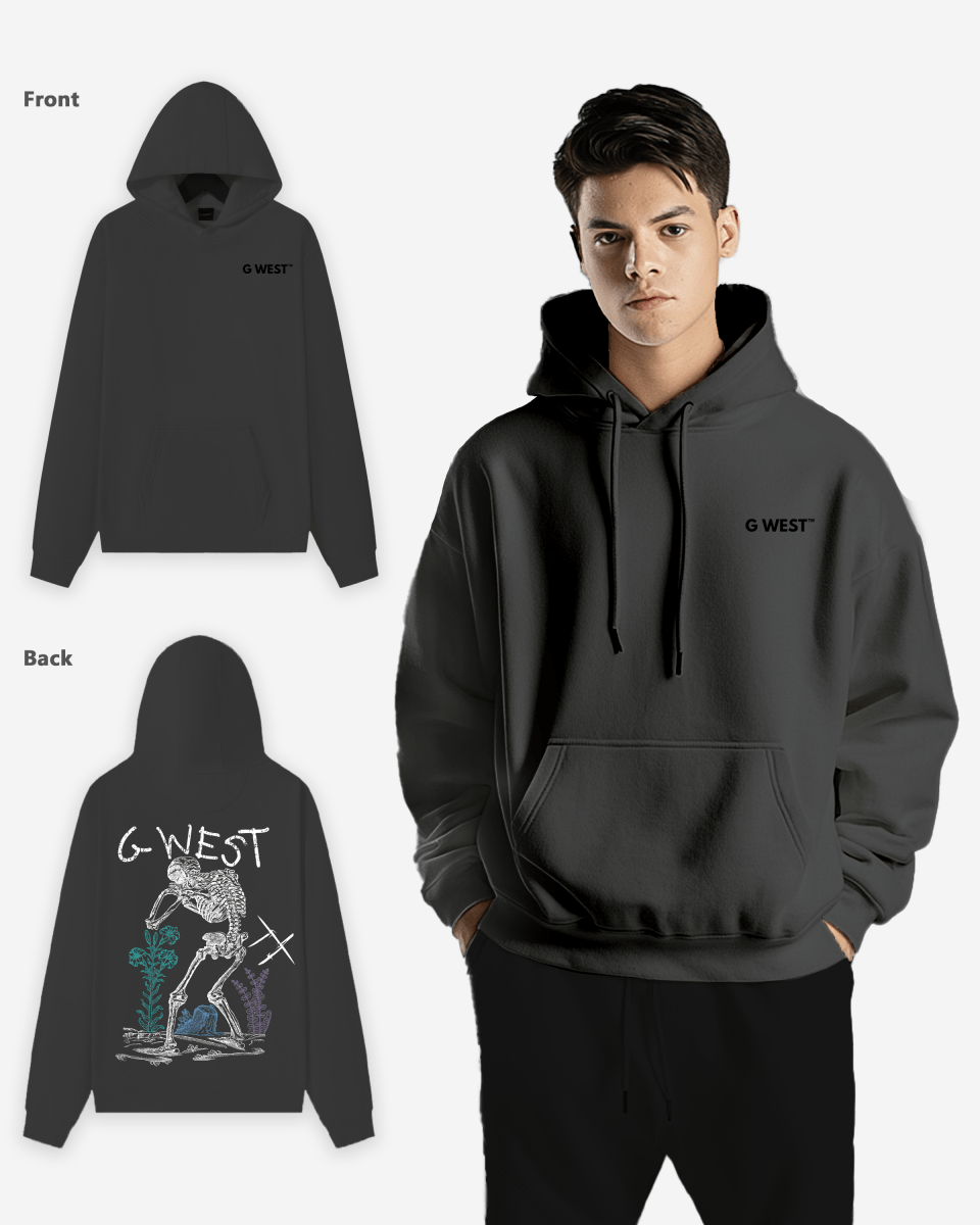 G West Sorrow Skeleton Heavy Premium Hoodie - 6 Colors - G West