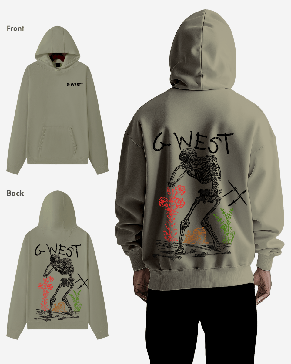 G West Sorrow Skeleton Heavy Premium Hoodie - 6 Colors - G West