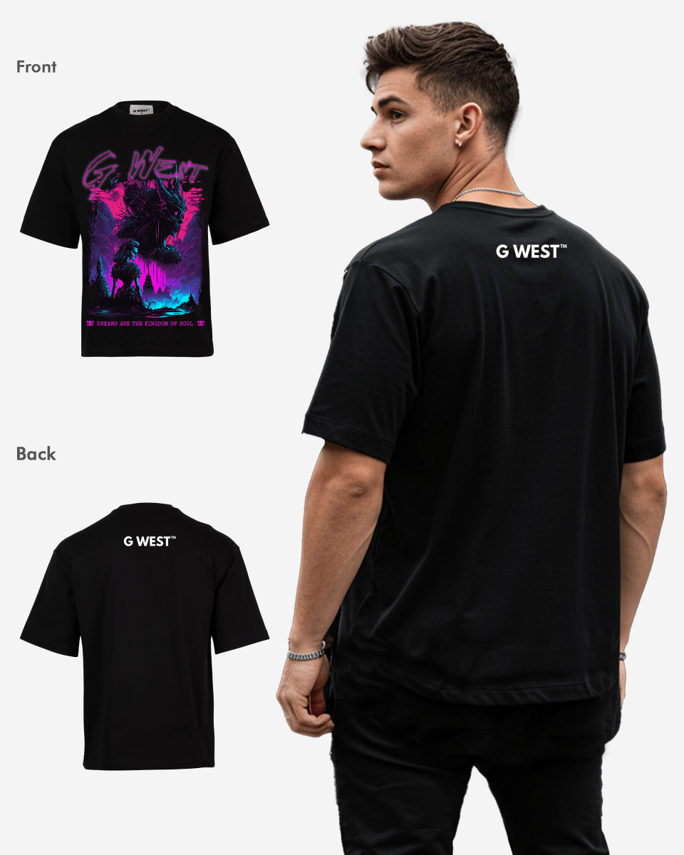 G - WEST SOUL'S KINGDOM OVERSIZED TEE GWROJMT185 - G West