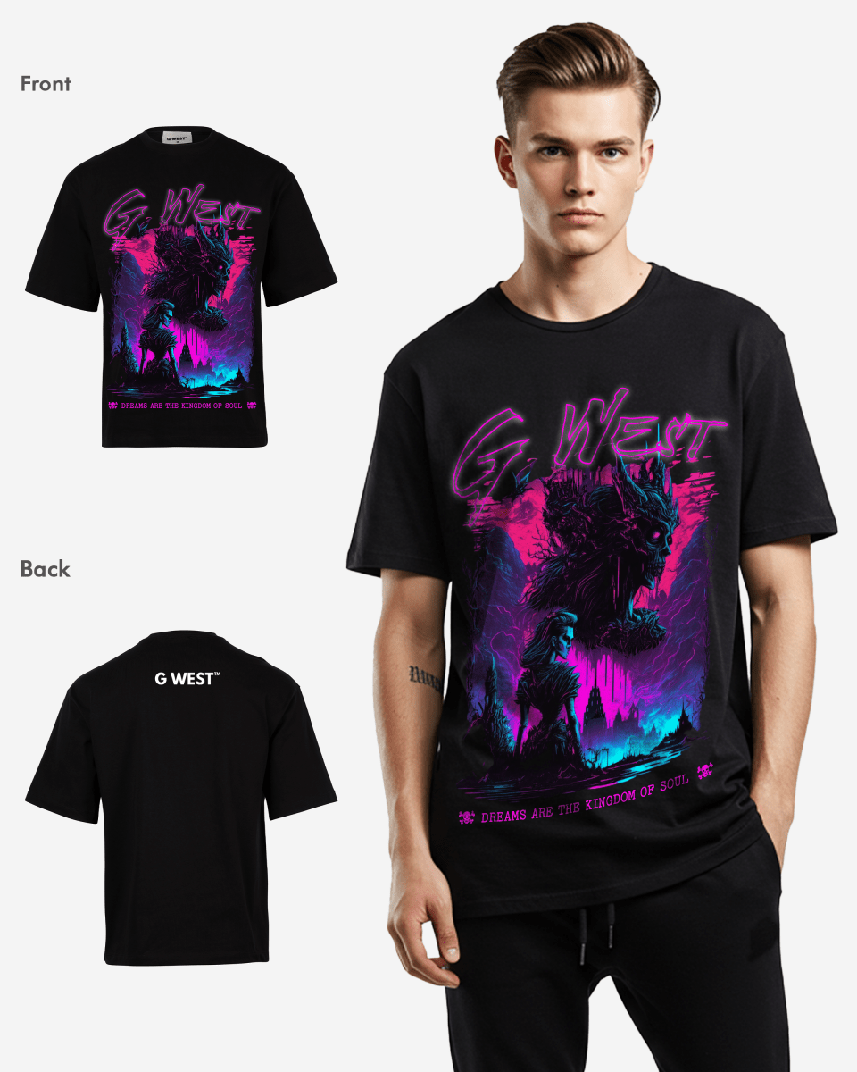 G - WEST SOUL'S KINGDOM OVERSIZED TEE GWROJMT185 - G West