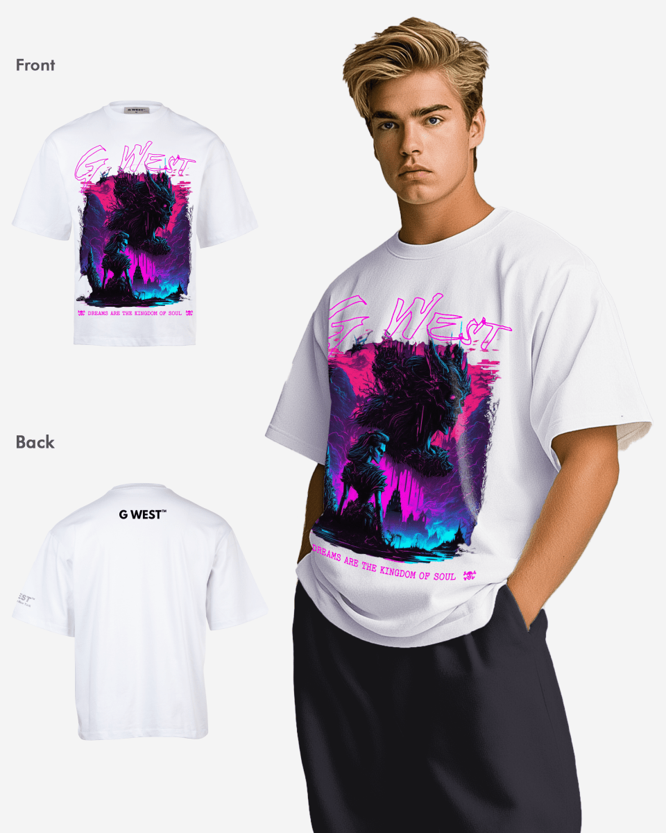 G - WEST SOUL'S KINGDOM OVERSIZED TEE GWROJMT185 - G West