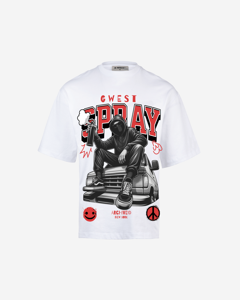 G WEST SPRAY OVERSIZED TEE GWROJMT68 - G West