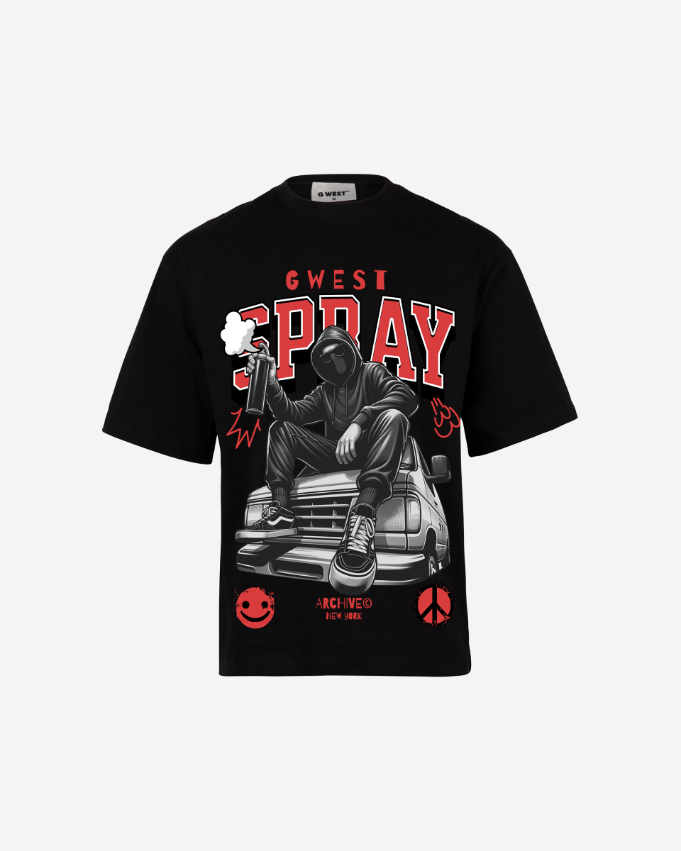 G WEST SPRAY OVERSIZED TEE GWROJMT68 - G West