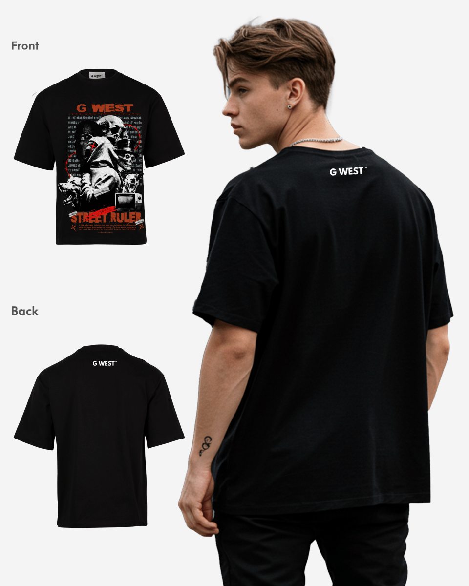 G - WEST STREET RULER OVERSIZED TEE GWROJMT90 - G West