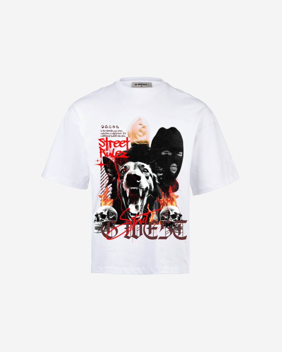 G - WEST STREET RULEZ OVERSIZED TEE GWROJMT101 - G West