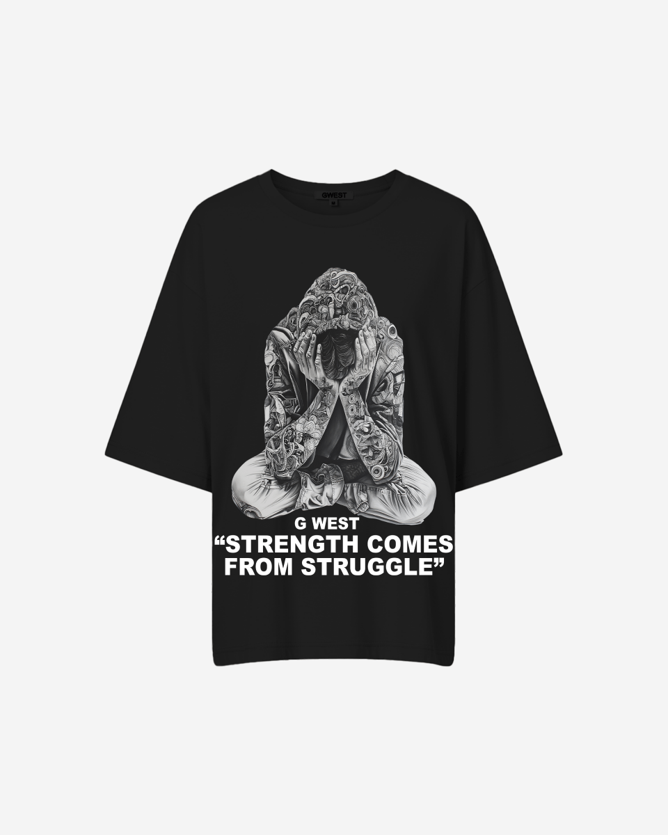 G West Strength Come From Struggle Oversized Tee - Women - G West