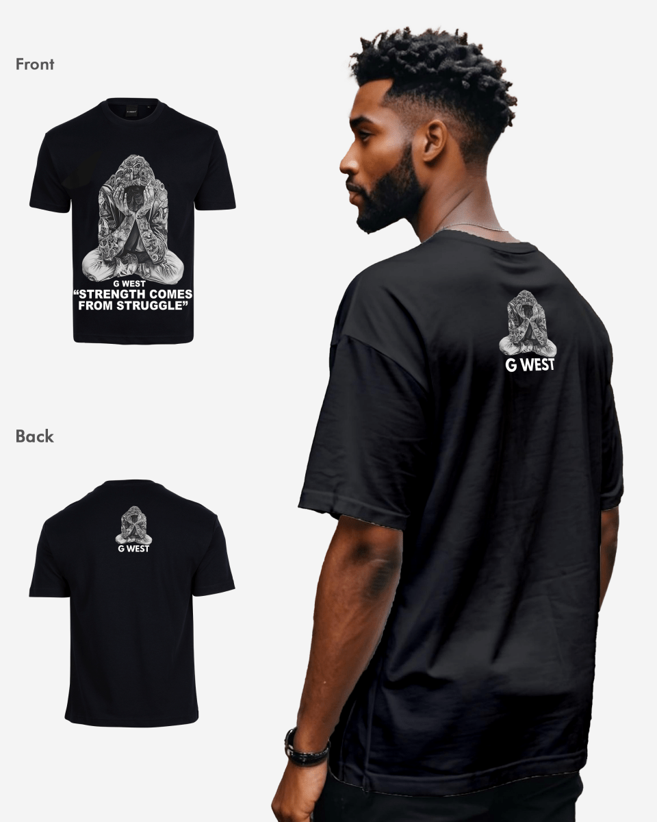 G West Strength Come From Struggle Oversized Tee - G West