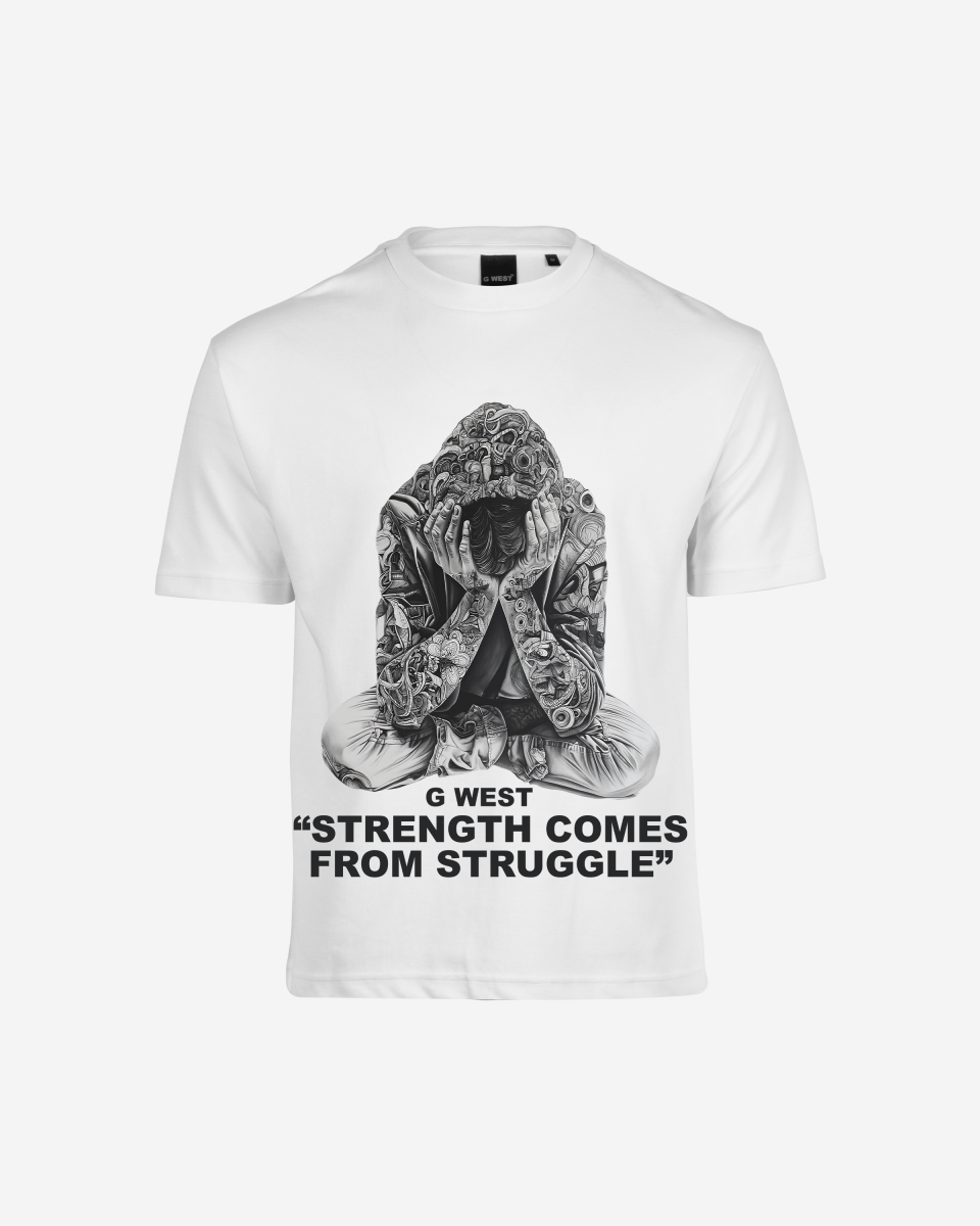 G West Strength Come From Struggle Oversized Tee - G West