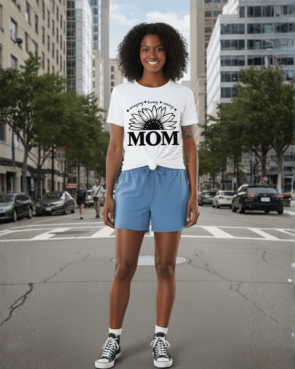 G - West Sunflower Crown MOM Womens T-Shirt - G West