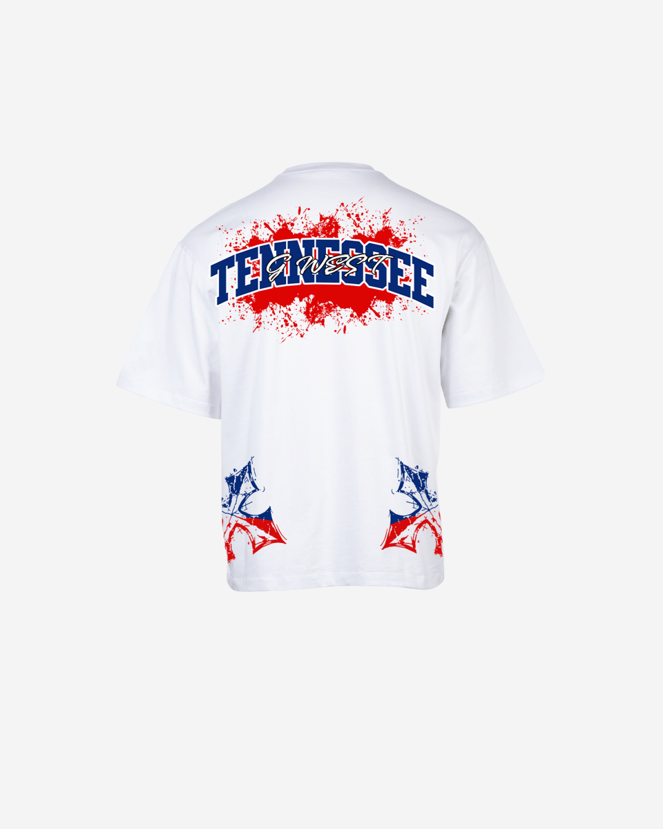 G West Tennessee Blood Arch Logo T-Shirts Big and Tall - G West