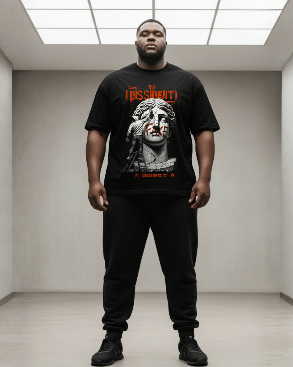 G West The Dissident Big And Tall Oversized T-Shirt - G West