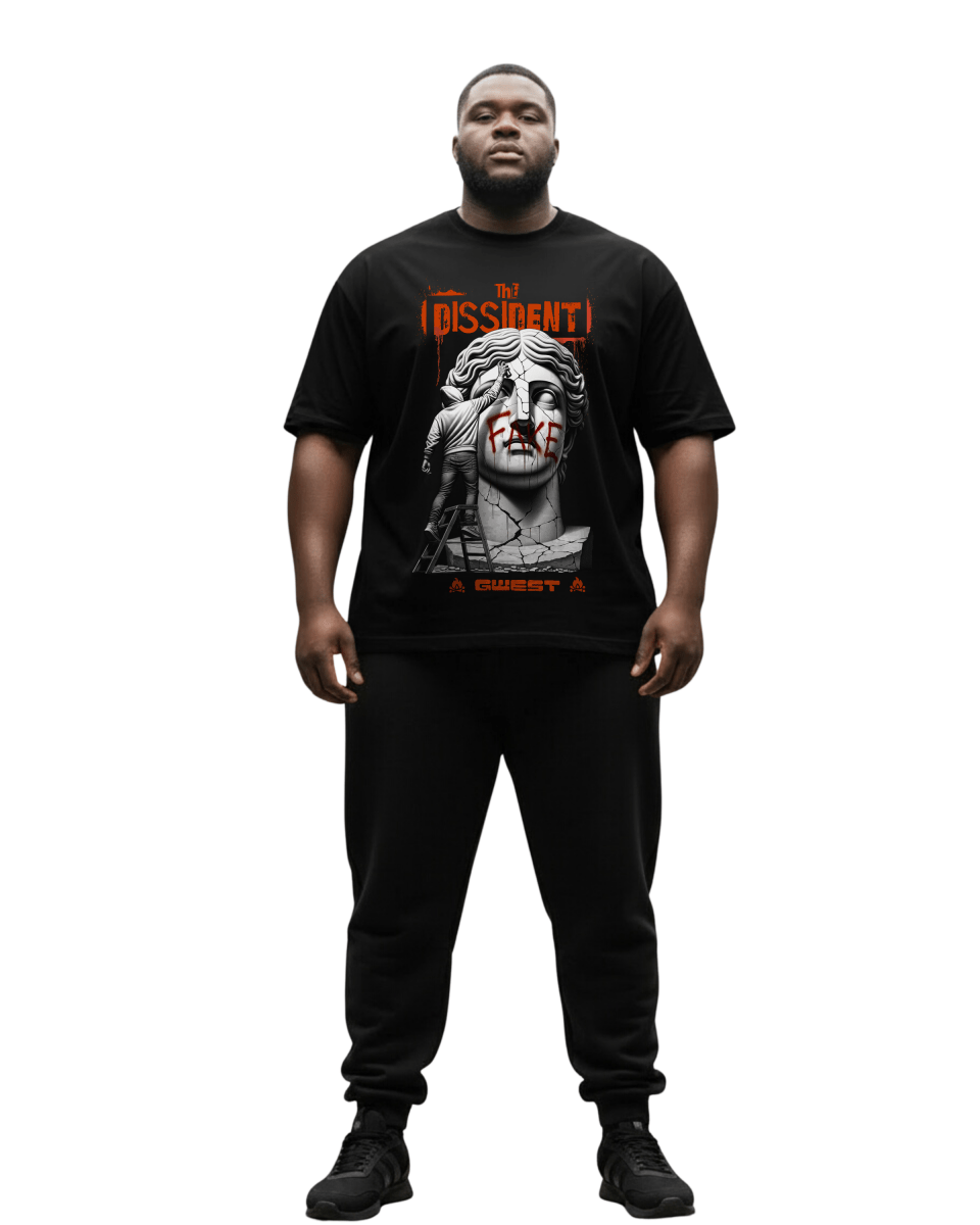G West The Dissident Big And Tall Oversized T-Shirt - G West
