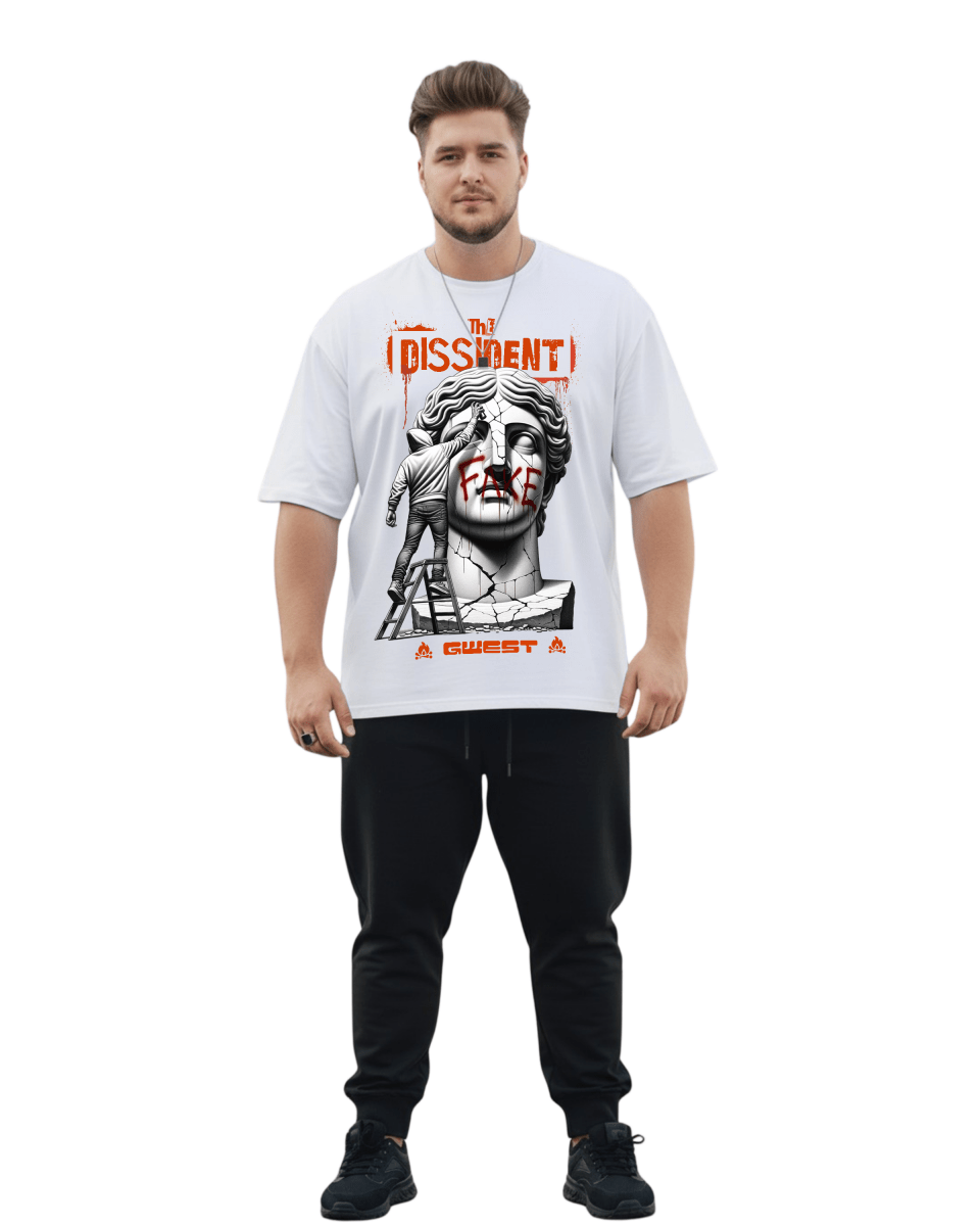 G West The Dissident Big And Tall Oversized T-Shirt - G West