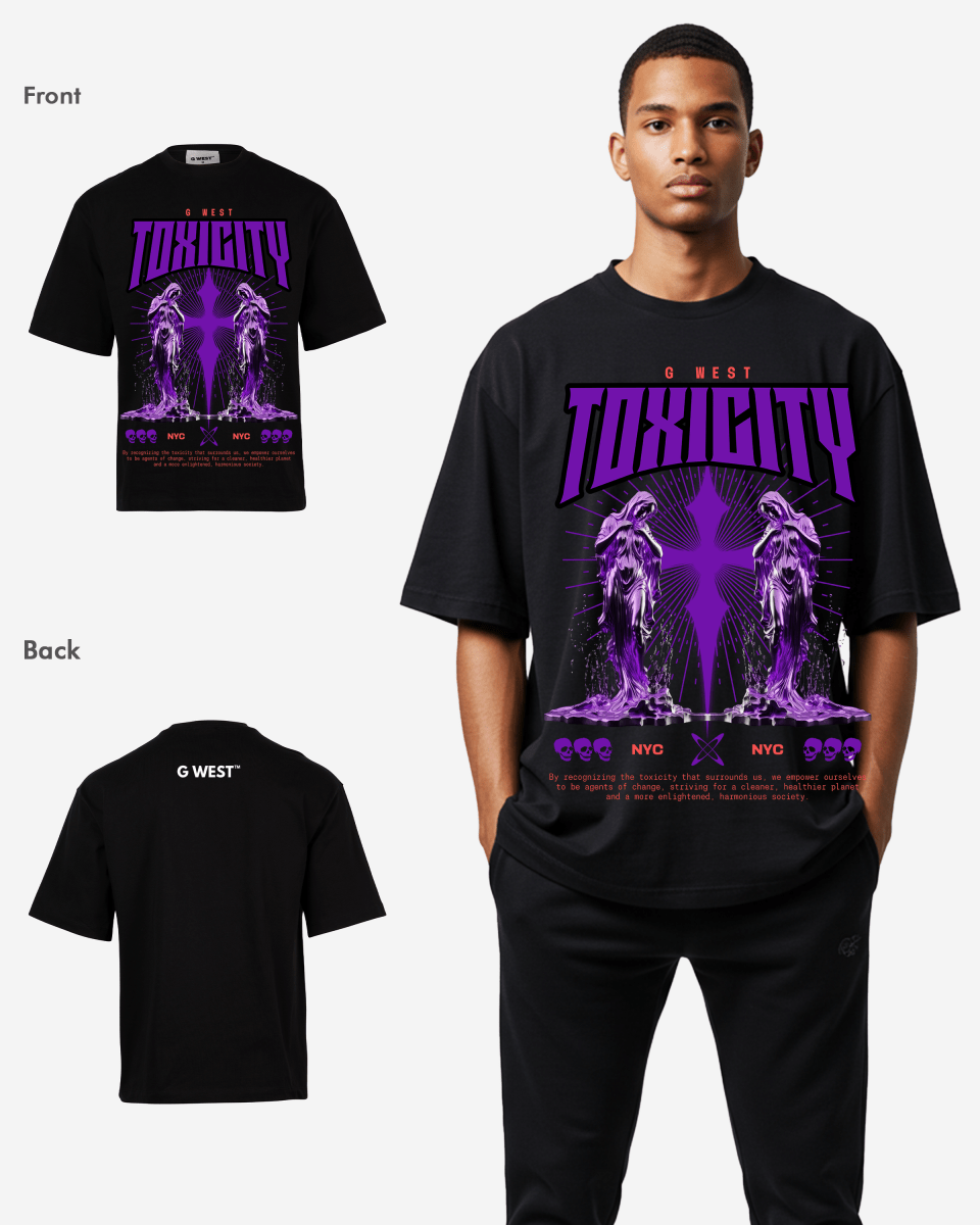 G - WEST TOXICITY OVERSIZED TEE GWROJMT194 - G West