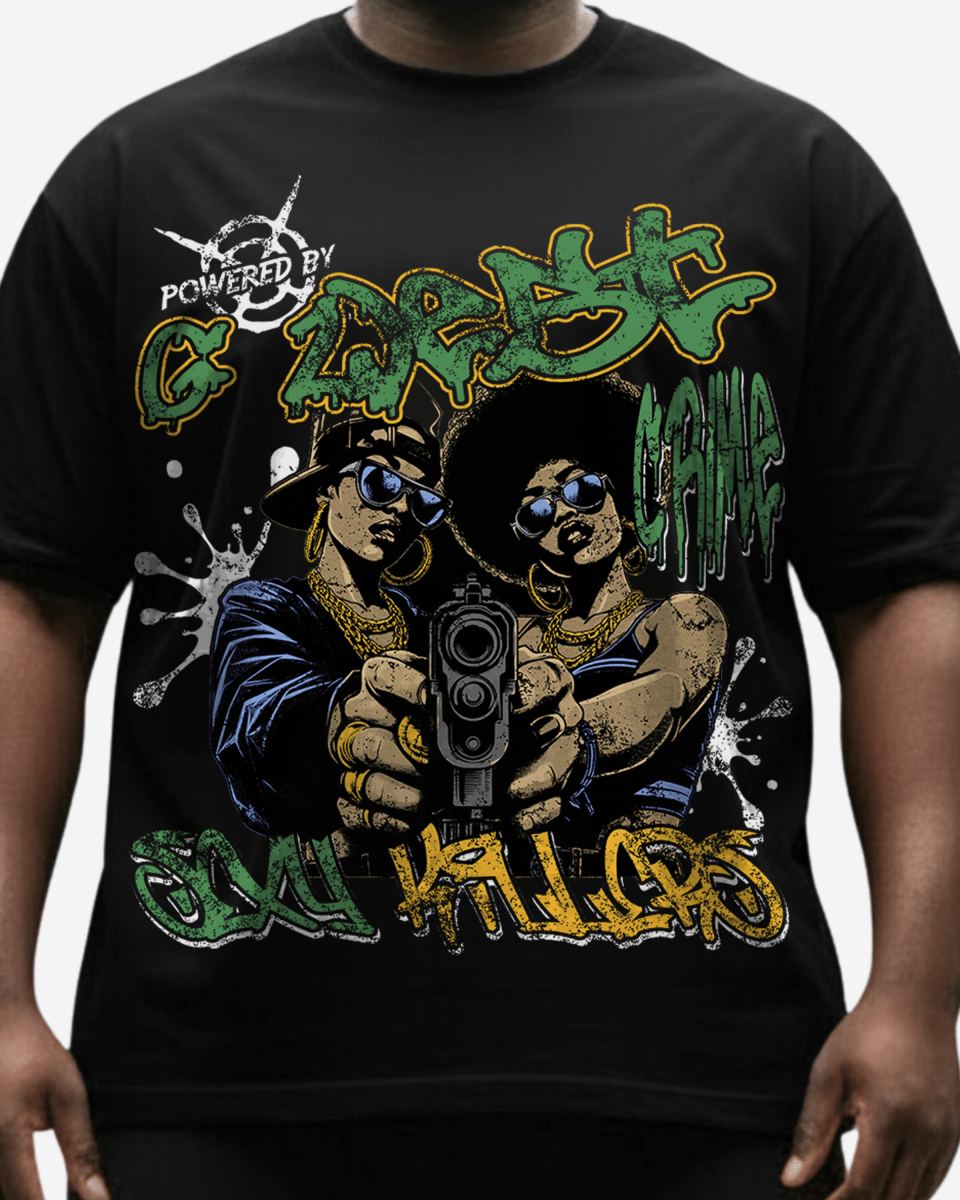 G West Trigger Twins Big And Tall Oversized T-Shirt - G West