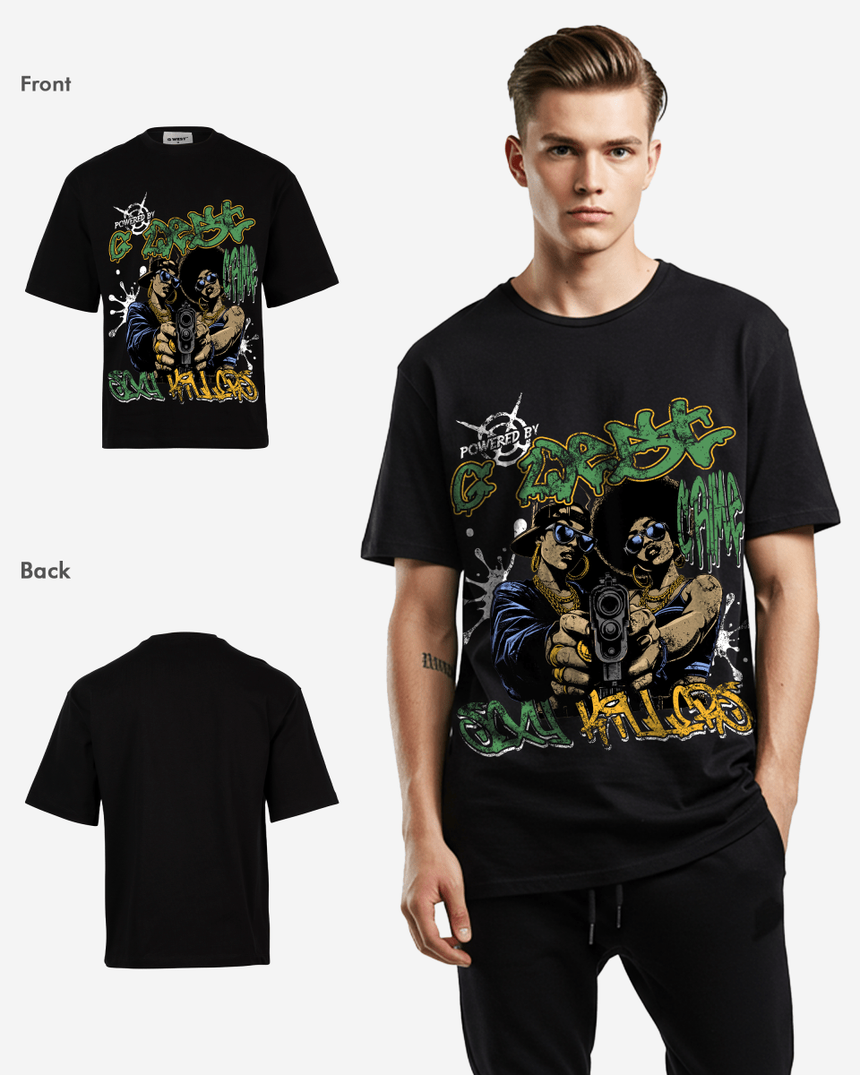 G West Trigger Twins Oversized Tee - G West