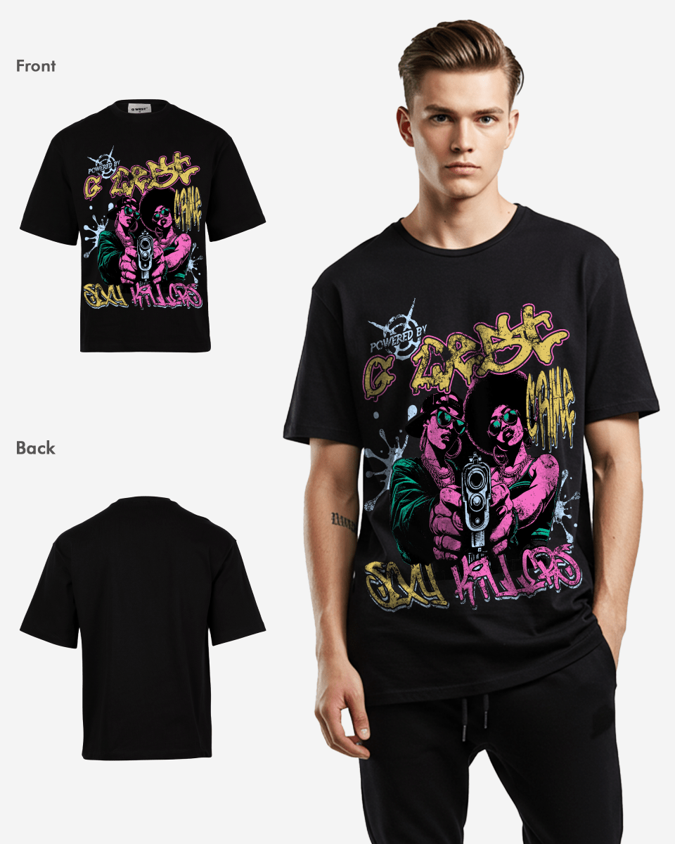 G West Trigger Twins Oversized Tee - G West